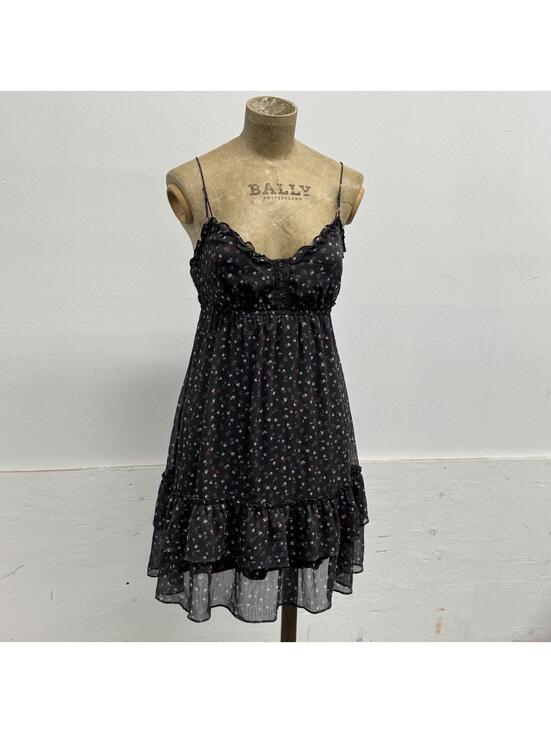 American Eagle Outfitters Dresses & Skirts - Vintage Y2K American Eagle Floral Sheer Chiffon Babydoll Mini Dress